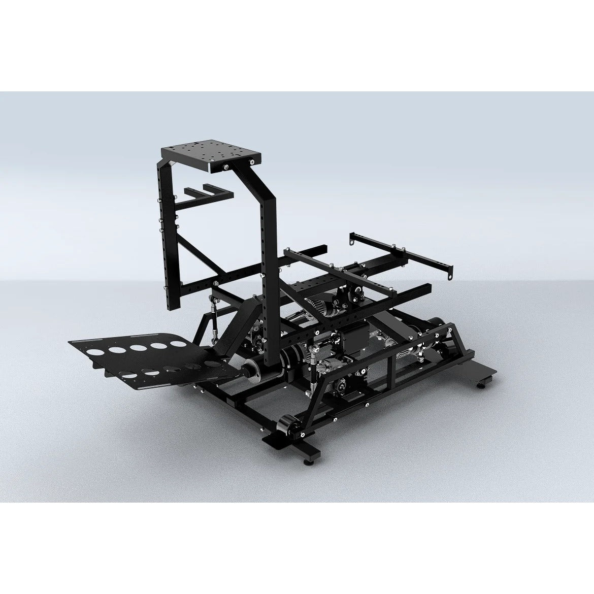 DOF Reality 3-Axis Hero (H3) - bare 3-axis platform showing H-frame structure with three servo motors