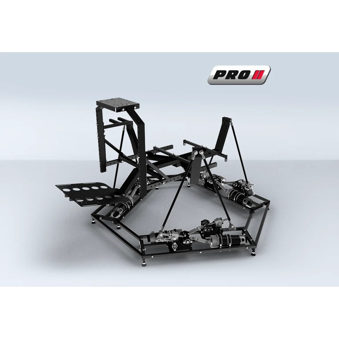 DOF Reality 6-Axis Mover Pro (P6) - hexagonal platform frame showing six large Pro-series servo motors