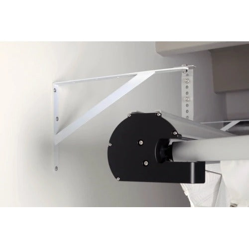 HomeCourse Golf Wall Mount Kit L-brackets installed on wall studs