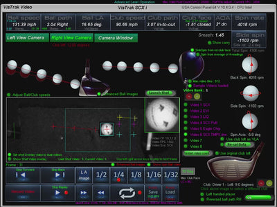 GSA Golf SCX software demonstration.